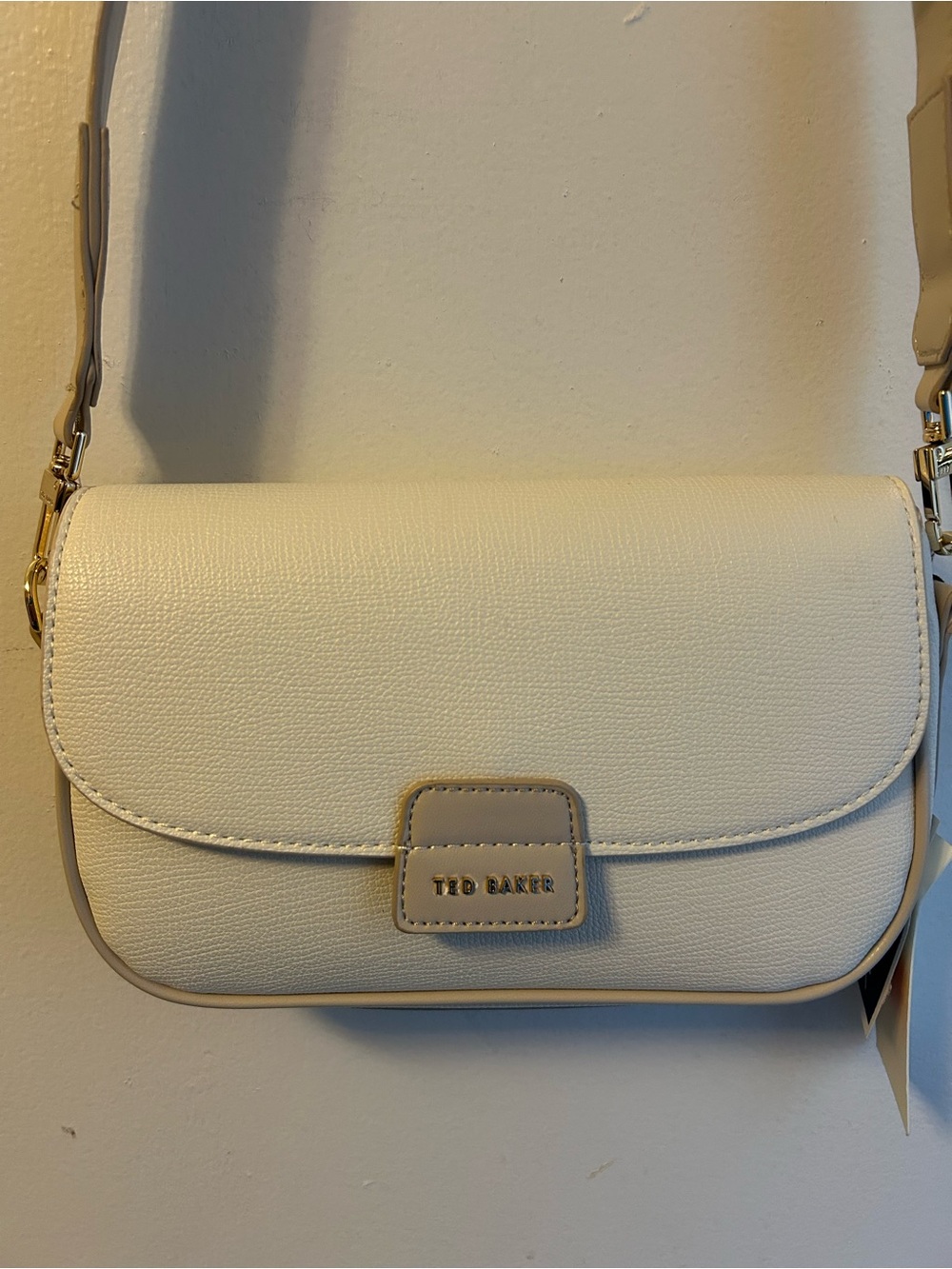 Ted Baker Cream and Tan Crossbody Bag
